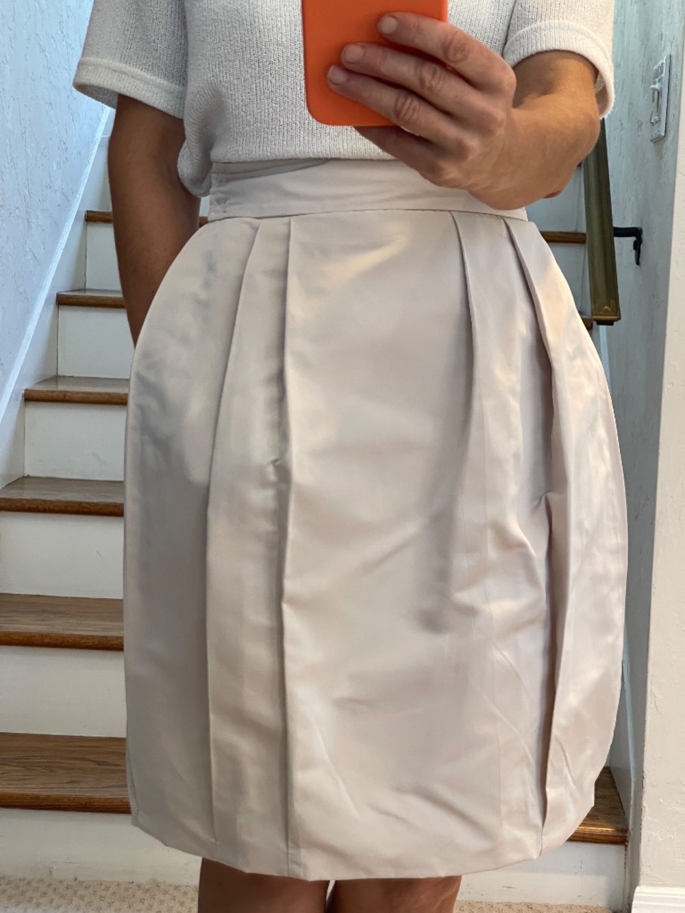 Lida Baday silk blend balloon short skirt women 2